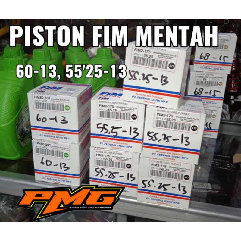 ready piston fim 55.25 mm pin pen 13  jupiter z vega vario original