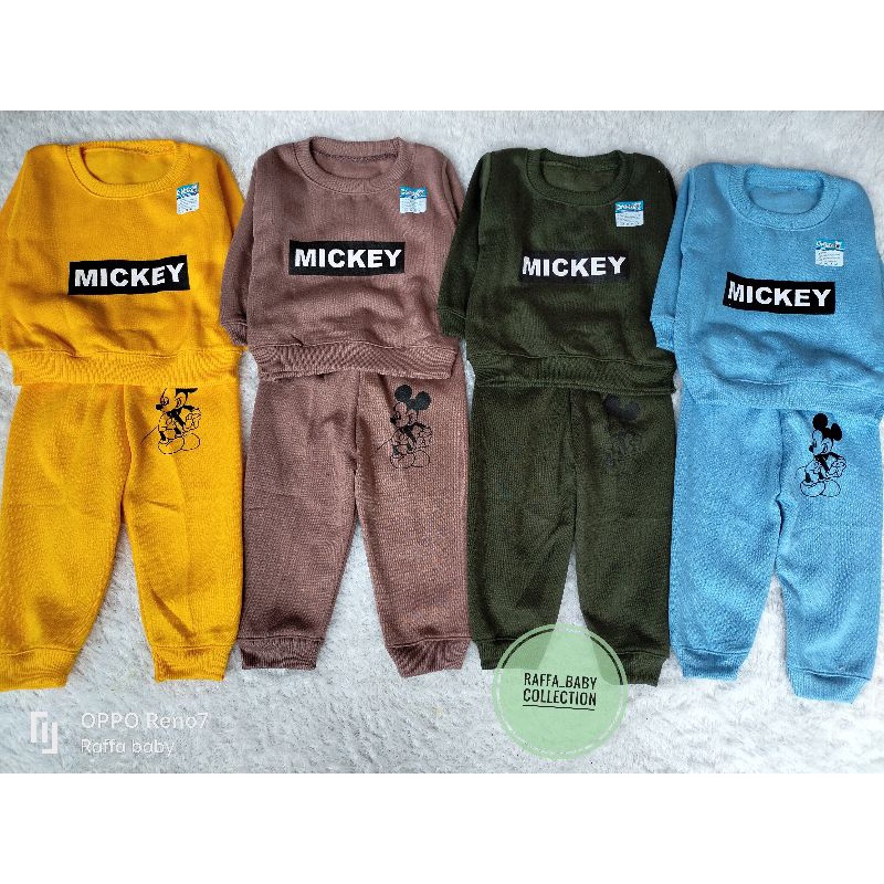 STELAN sweater bayi/anak motif Mickey