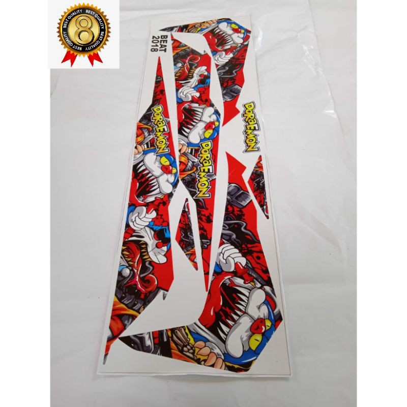 Striping Beat 2018 Doraemon Merah variasi