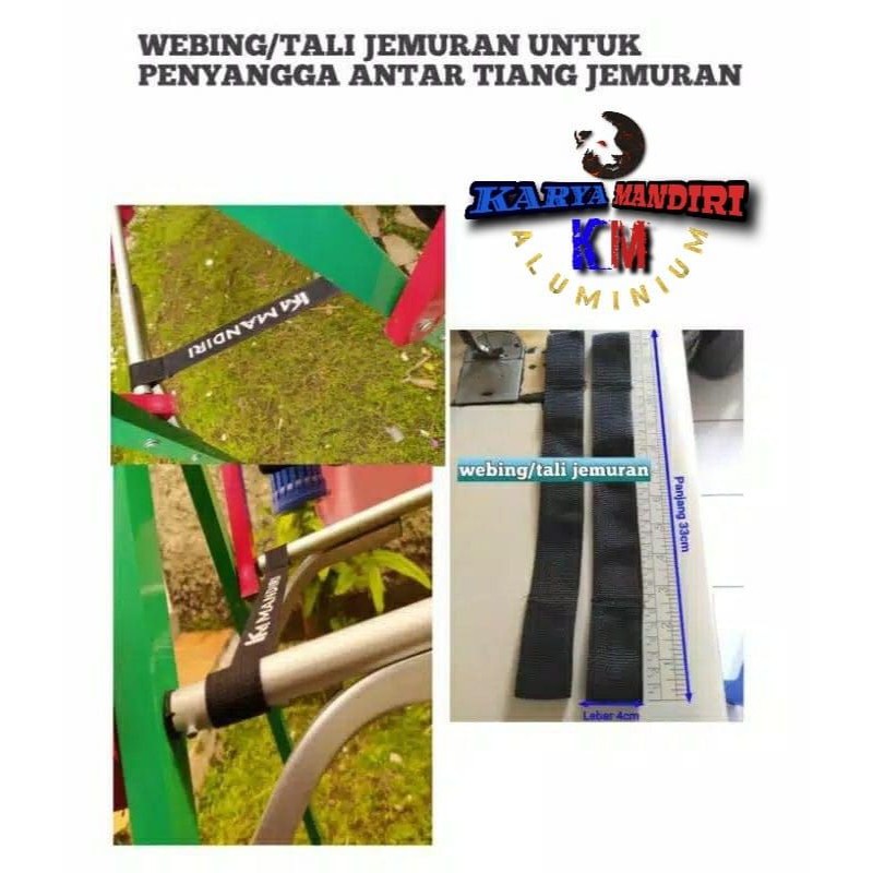 Webing / Tali Jemuran / Penyangga Jemuran