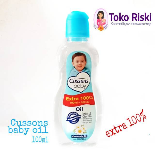 CUSSONS BABY OIL 100ML + EKSTRA 100ML