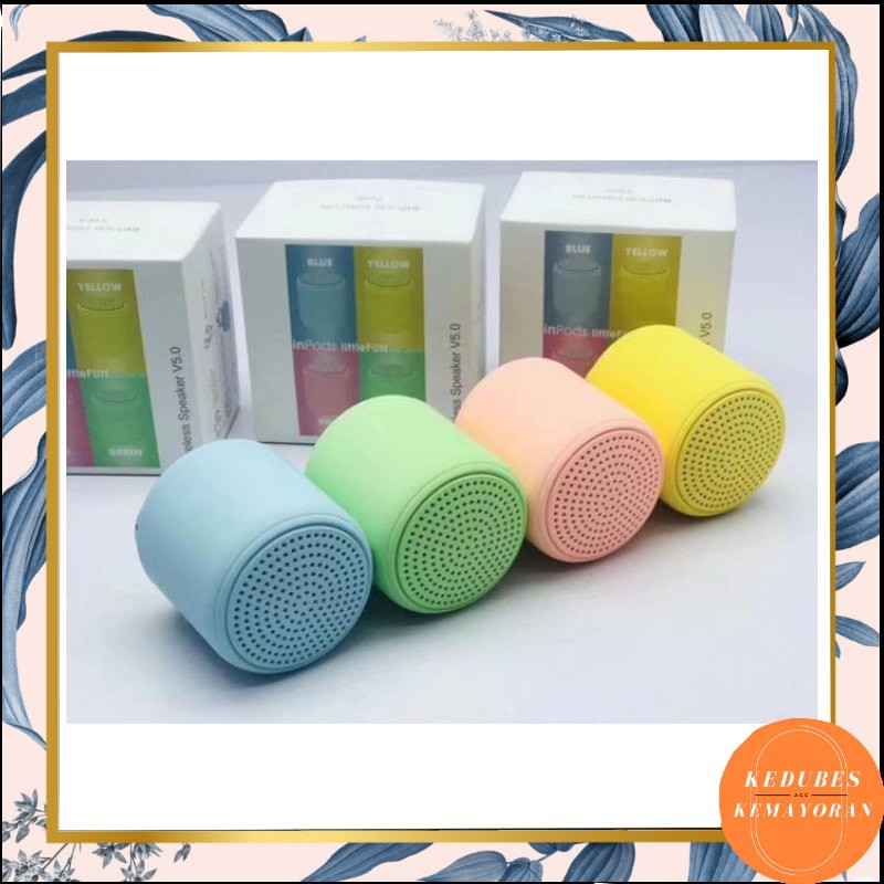 Speaker Bluetooth Macaron Speaker Mini Wireless Inpods Little Fun [KK]