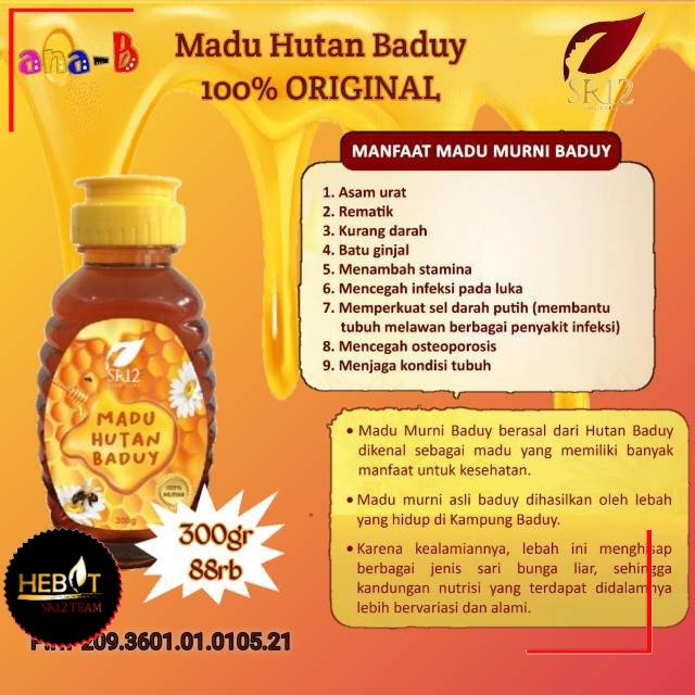 

MADU HUTAN BADUY SR12 / MADU BerBPOM / MENINGKATKAN IMUNITAS TUBUH
