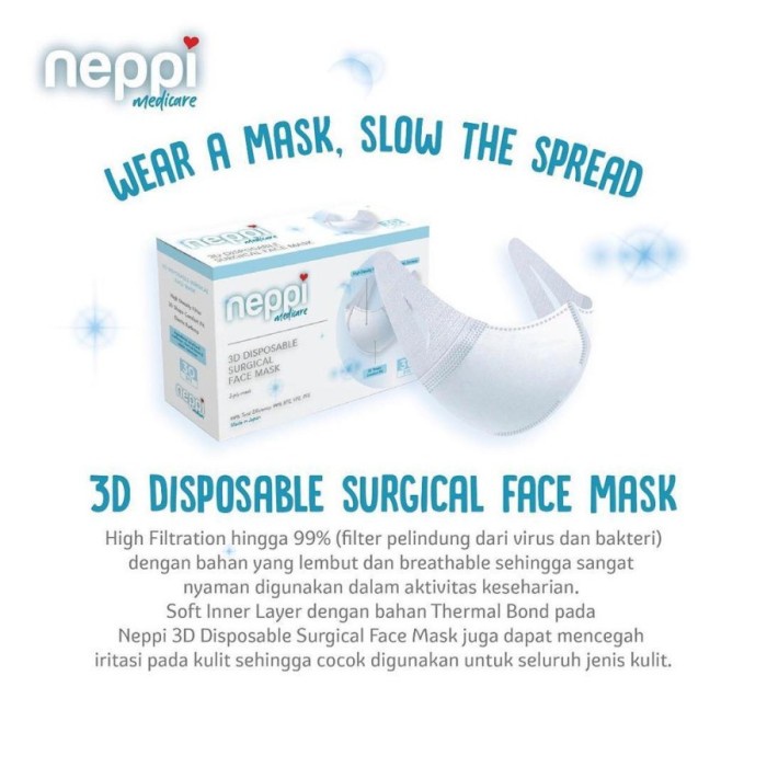 Neppi 3D Disposable Surgical Face Mask