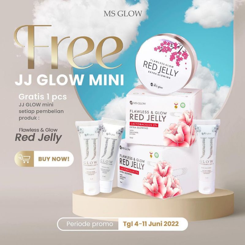 FLAWLES GLOW RED JELLY MS GLOW free JJ glow mini