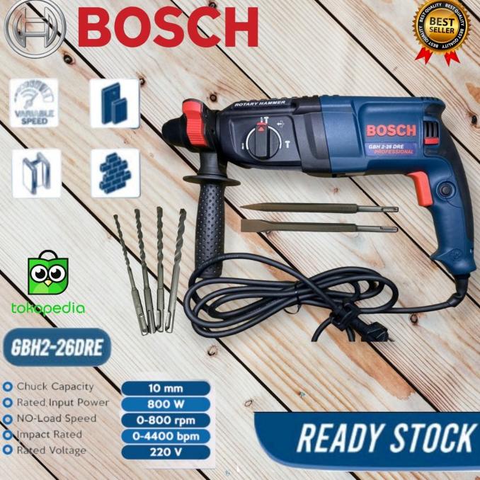 BOR DRILL BOSCH GBH 2-26 DRE BOR BETON 3 FUNGSI