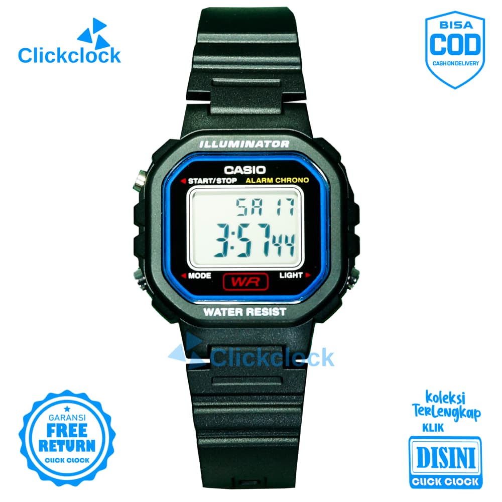 Jam Tangan Digital Pria Sporty Karet Hari Tanggal,Timer Casio LA-20WH-1CDF Watch Original