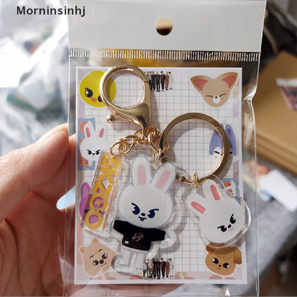 Mornin Stray Kids Cartoon SKZOO Key Chain Gantungan Kunci Akrilik Berkualitas Aksesoris Tas id