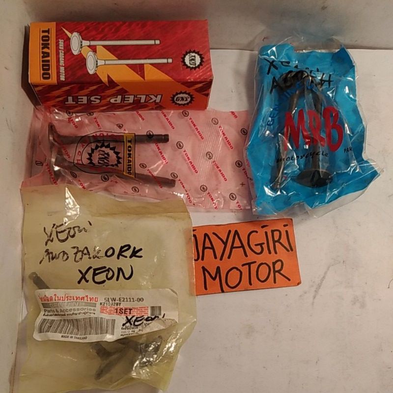 Set Klep Valve Xeon Tokaido MRB Payung Ex In Intake Motor RC Botol Bosh Bos Boss Engine Mesin Yamaha