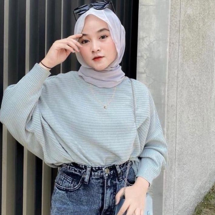 ➽ LASPERAL BATWING | Atasan baju premium / original product / / rajut kalong ♔