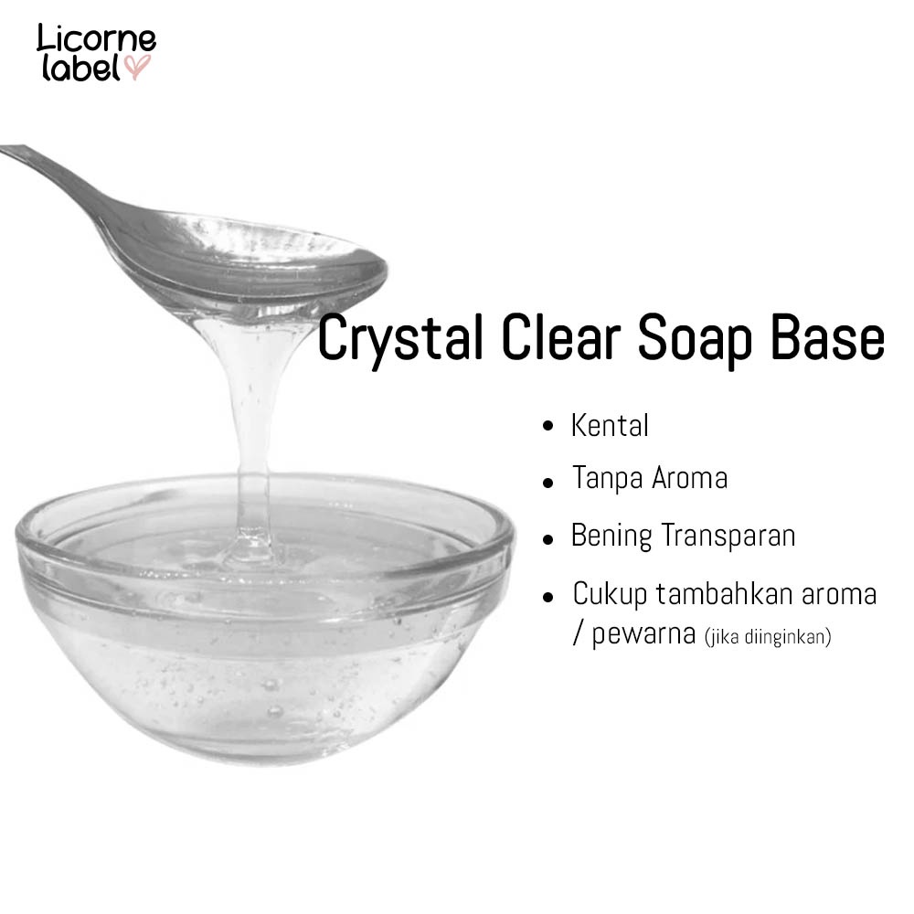 Jual Crystal Clear Soap Base Bisa untuk Shower Gel / Sabun Mandi / Hand Soap LSL 1 liter
