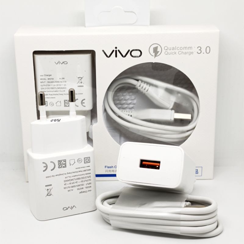 Charger Vivo S1 2A Flash Charging Quick Charge 3.0 Kabel Micro USB