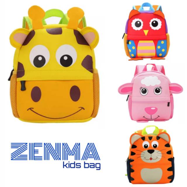 Zenma Ready Stock Tas Ransel Anak Impor Sekolah Tk Paud Karakter