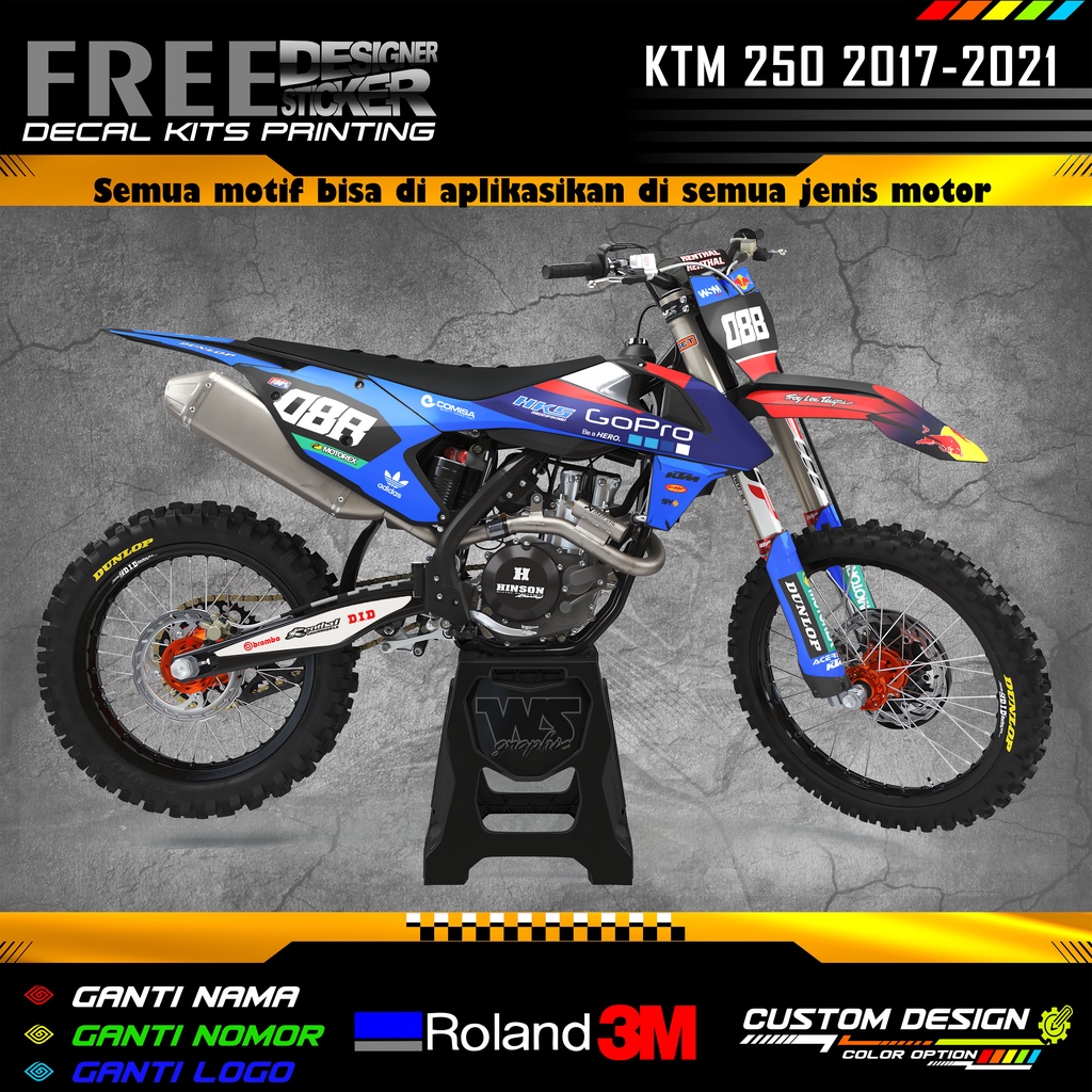 Decal Sticker KTM 250-450 2017-2022 Custom