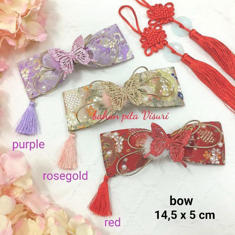 Aksesoris CNY Bow Hias Kupu kupu