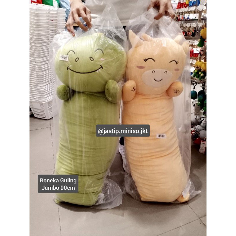 MINISO BONEKA GULING JUMBO Deer / Dino / Penguin / Doggy / Shiba Inu (90cm)