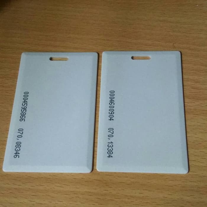 Kartu Rfid 125Khz Tebal / Kartu Berlubang Rfid Proximity 125Khz