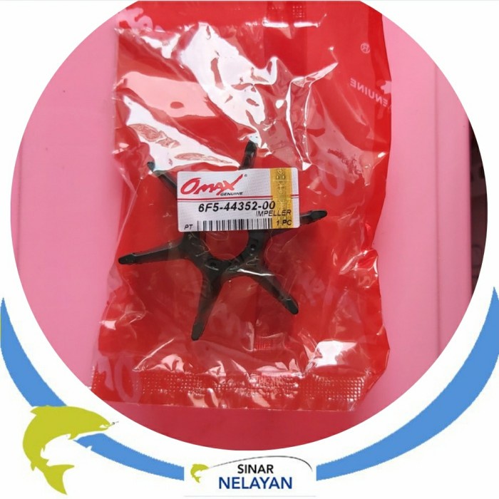 Wayer/impeller mesin tempel Yamaha 40pk 2tak tipe kotak 6F5