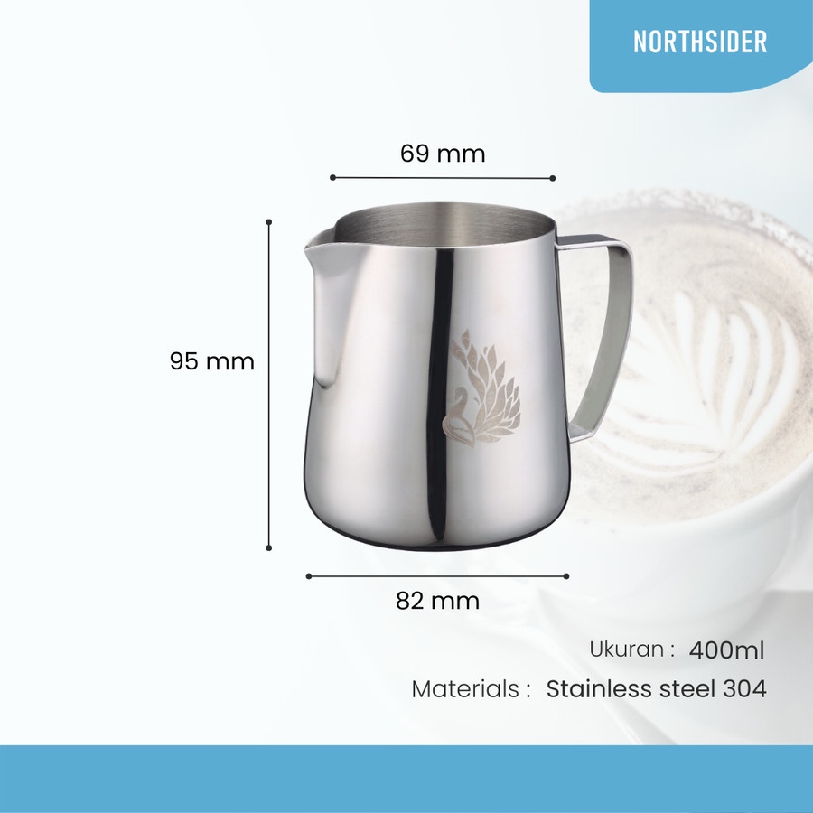 MILK JUG PROFESSIONAL LATTE ART 400ML &amp; 600ML