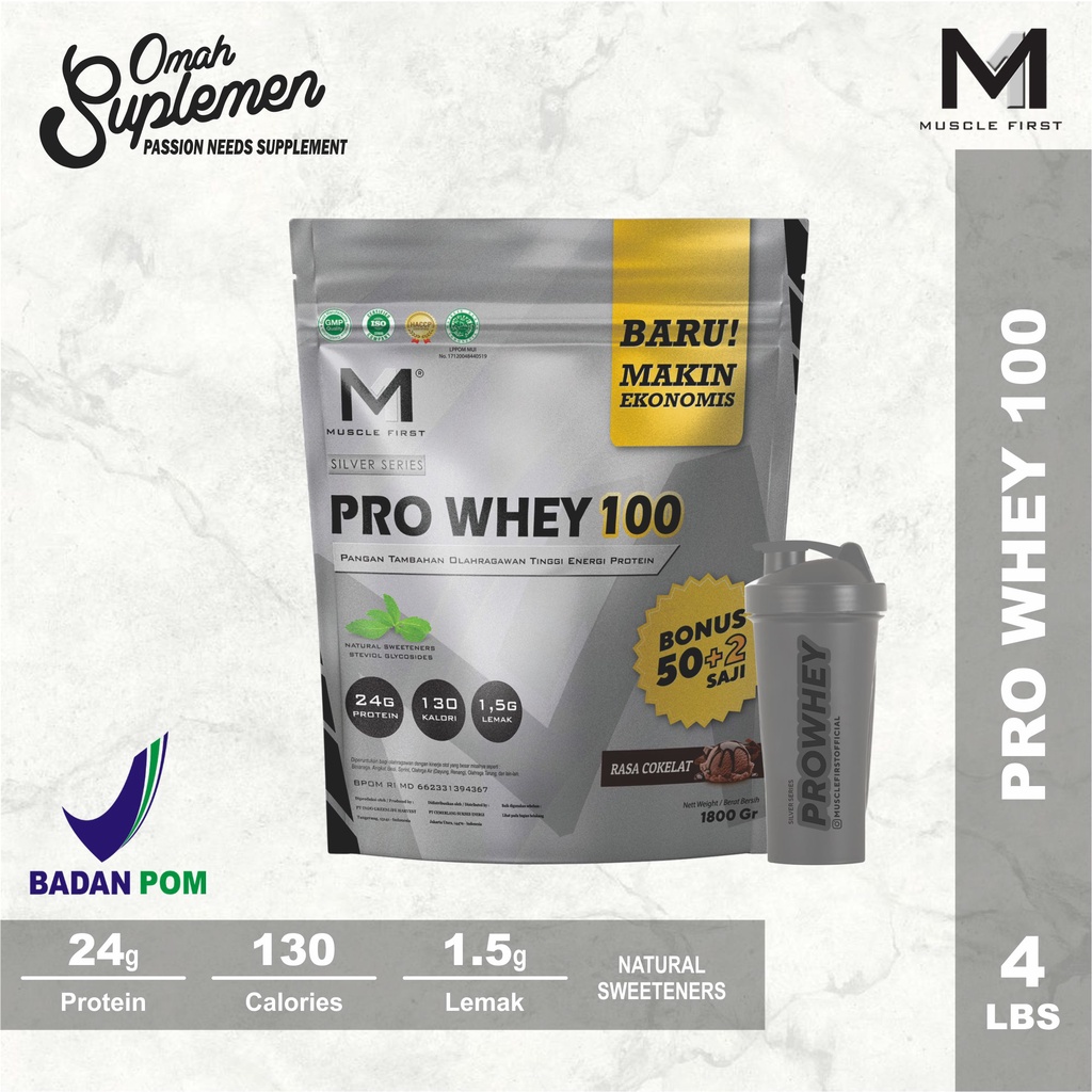 Jual M1 Pro Whey 100 4lbs Muscle First Pro Whey 4lbs 50 Serving ...