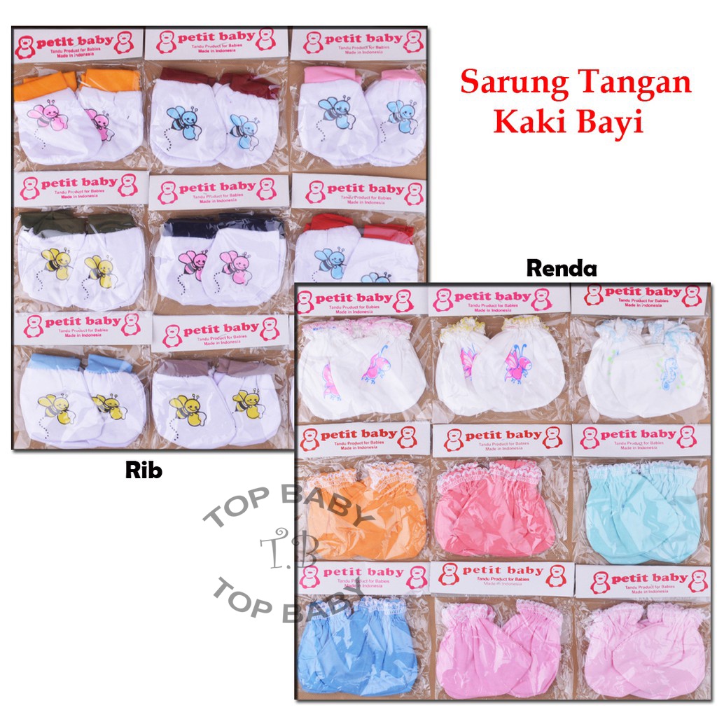 Sarung Tangan Dan Kaos Kaki Bayi 1 Set Petit Baby - 4592