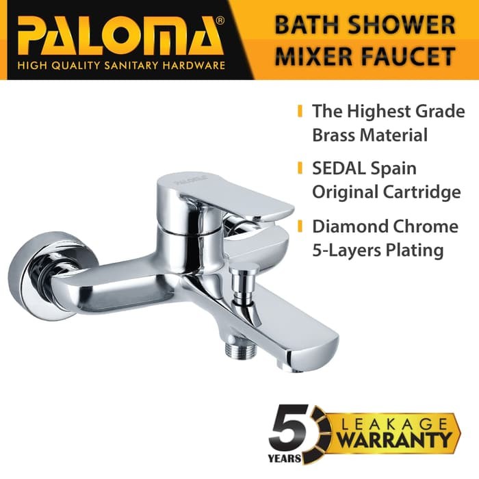 PALOMA FCP 2501 SSP 1106 Paket Keran Mixer Shower Set Tiang