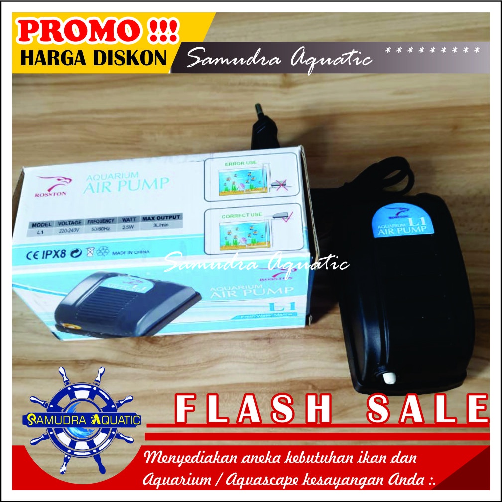 Mesin AERATOR 1 LUBANG (Aerator Saja), Air Pump Mesin Airator Aquarium Aquascape, FREE BUBLEWRAP