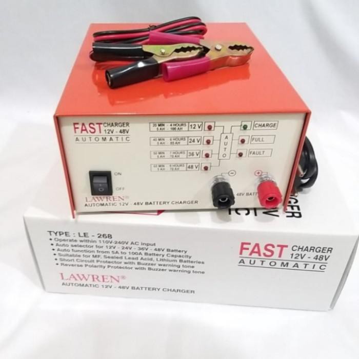 PROMO charger aki otomatis super fast 12v-24v-36v-48v original |Charger Aki Mobil