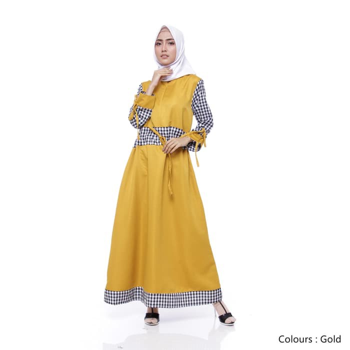 Maika Dress Gold - Gold