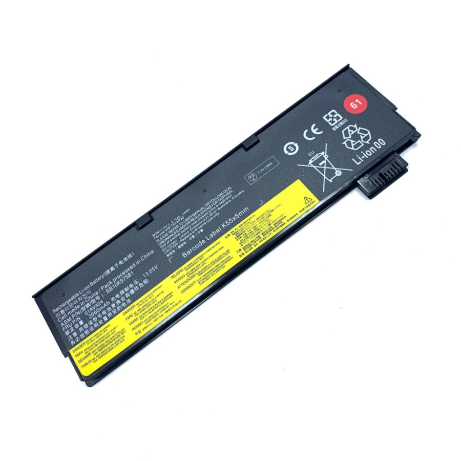 Baterai Original Laptop Lenovo ThinkPad T470 T480 T580 T570 P51S P52S 61+