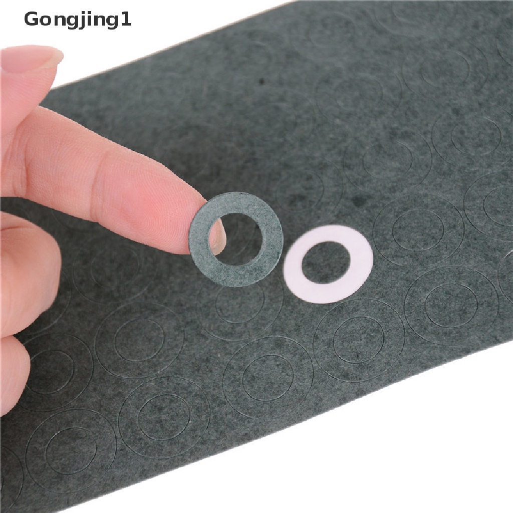 Gongjing1 100pcs 1S 18650 Kertas Isolasi Gasket Barley Dengan Lem