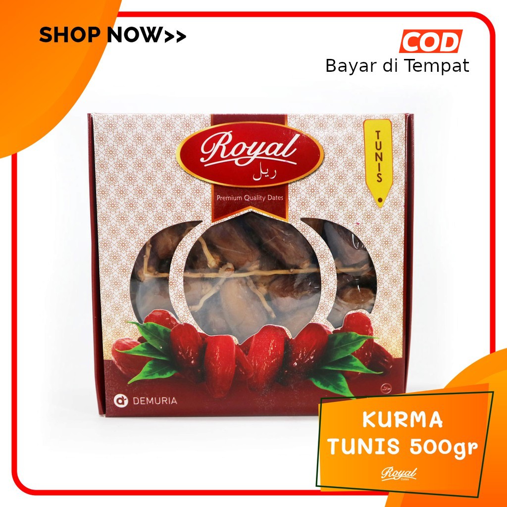 

Kurma Tunisia Premium - Kurma Tunis Royal Dates 500 gram - Kurma Tangkai