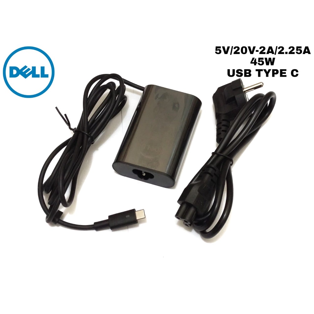 ADAPTOR CHARGER DELL LATITUDE 7275 7370 20V 2.25A USB TYPE C