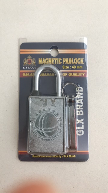 Gembok Magnet GLX uk 40mm - Kunci Gantung tanpa lubang kunci - Magnetic Padlock 40 mm