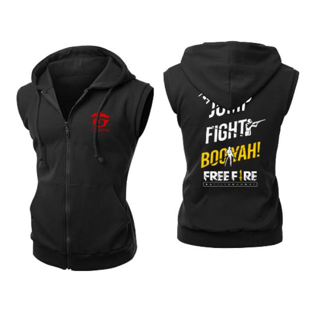 Jaket rompi free fire booyah fight jump