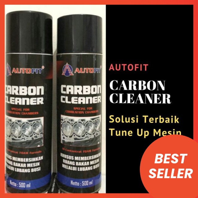 AUTOFIT Carbon Cleaner 500ml Spray Foam Busa Pembersih Kerak melalui lubang busi tune up gurah mesin