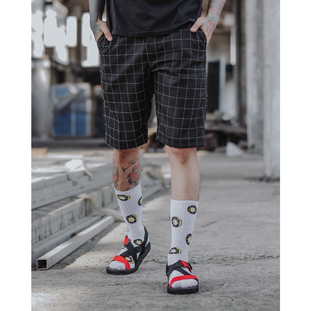 Celana Tartan Pria / Celana Pendek Chino Tartan Slimfit Original / Celana Kotak-Kotak Pendek / Celan