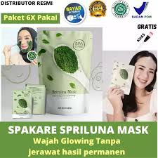Spakare Spirulina Mask - New Product - Masker Spirulina Terbaru Tiens - Premium Quality Halal