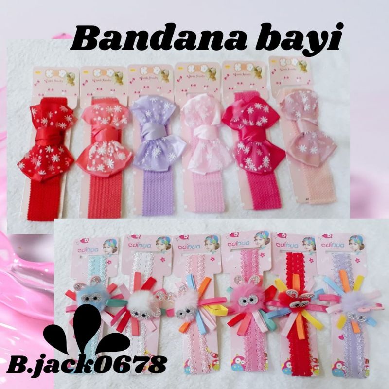 Bandana Bayi / Headband Bayi Impor Bandana Anak / Bandana Pita Cantik