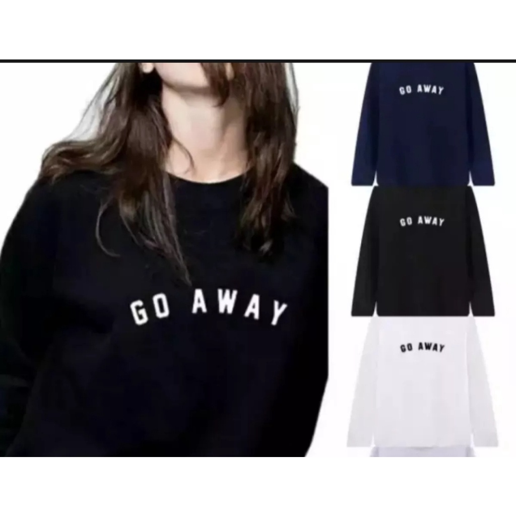 GO AWAY SWEATER OBLONG CREWNECK WANITA