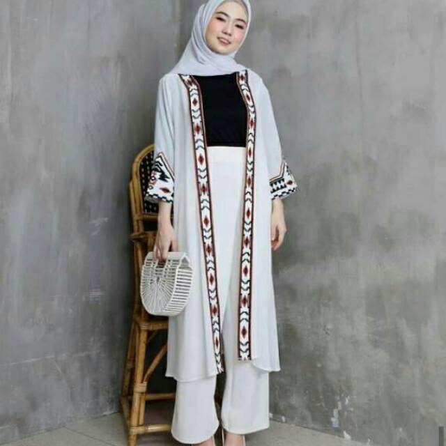 ZIVANA OUTER / BORDIR ETNIK CARDIGAN /  LONG CARDI