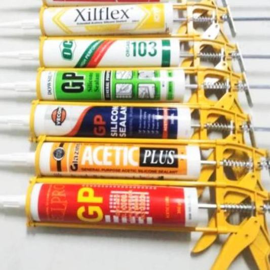 

DDF5❆ Paket Hemat Lem Silicone Sealant + Tembakan Gun Silicone TERBARU