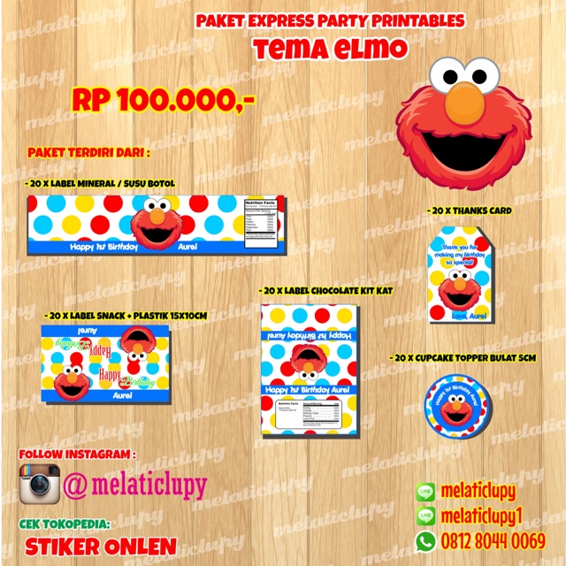 

Elmo label