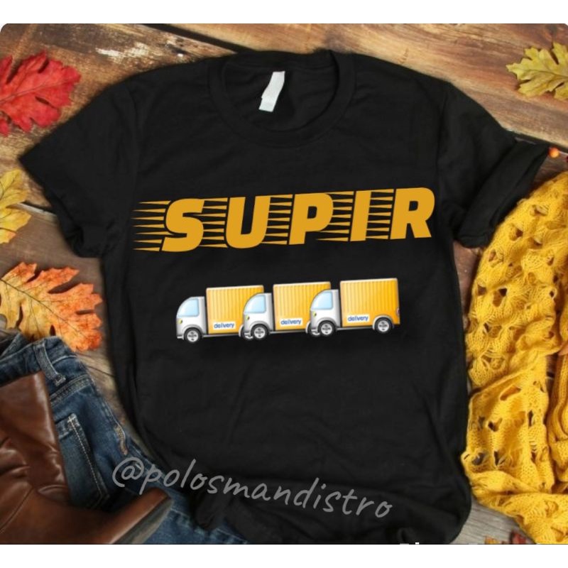 kaos SUPIR DELIVERY / KAOS OUTDOOR KAOS SUPIR / KAOS AJUDAN / BAJU SUPIR TSHIRT TEE