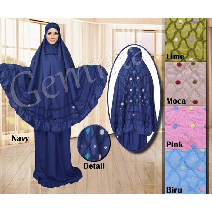 Mukena alesya punggung remple/mukena dlusia lolipop warna/bisaa bayar ditempat/COD