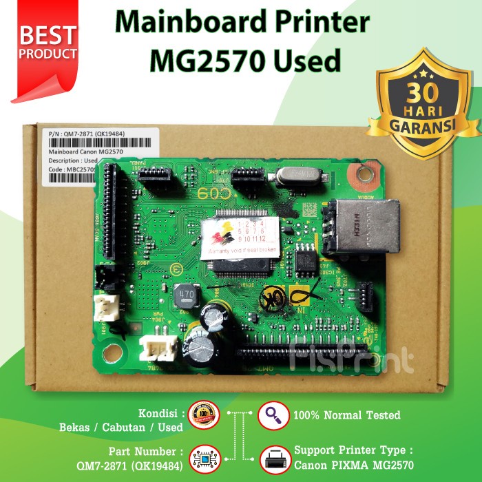 Original Mainboard Canon MG2570 Board Motherboard Printer MG2570s BEKAS