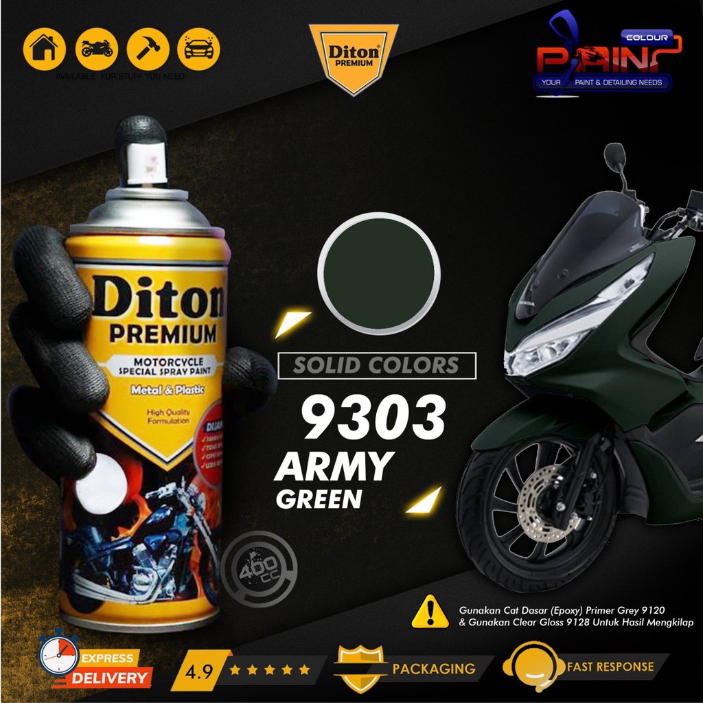 Diton PREMIUM 9303 Army Green Cat Semprot