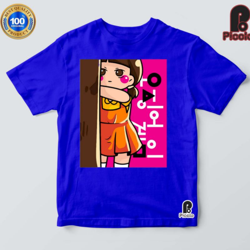 KAOS BAJU ANAK SQUID GAME BAHAN PREMIUM