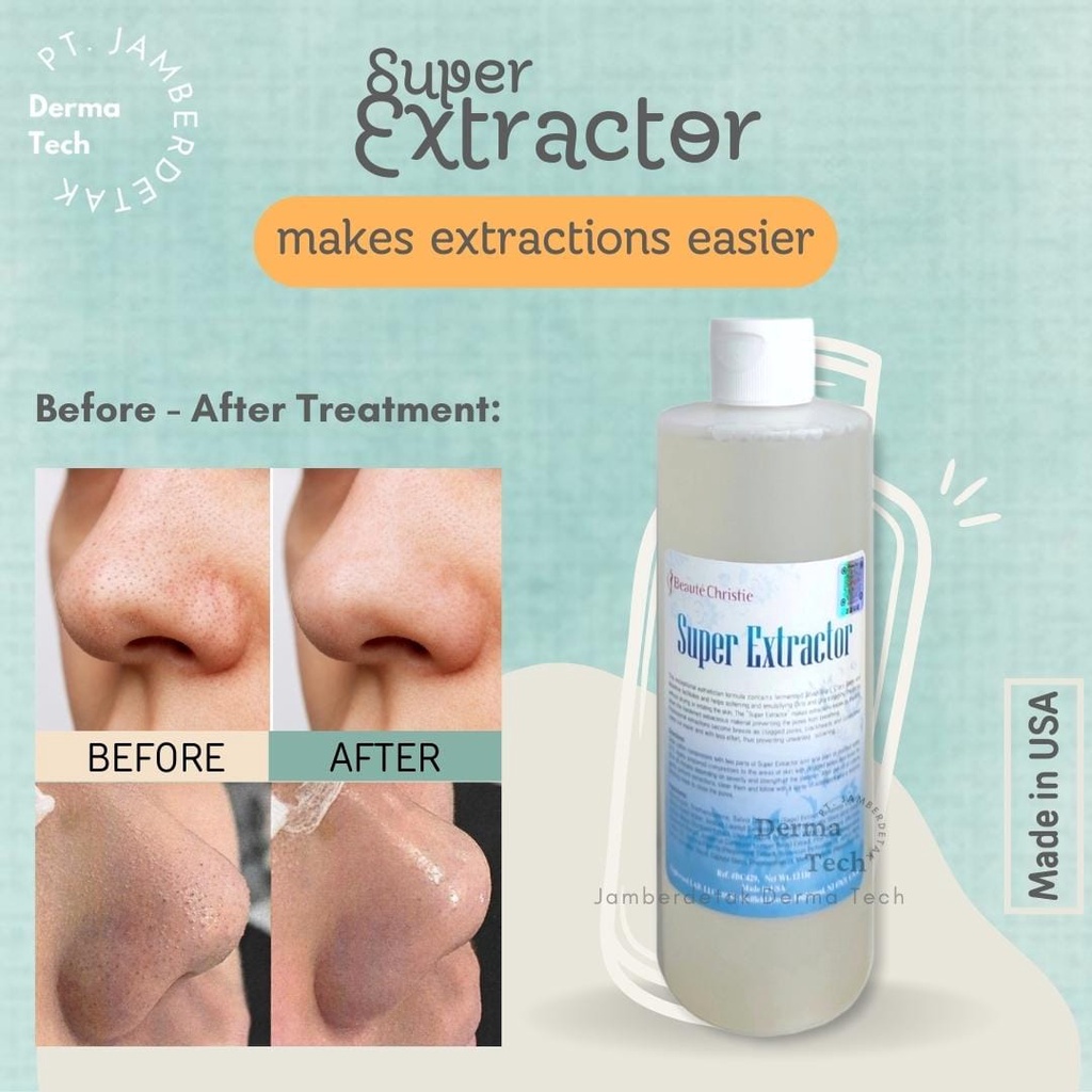 Super Extractor BEAUTE CHRISTIE Nose Black Head sebum removal Pelunak Komedo Pembersih Pori Sangat Ampuh comedo lotion