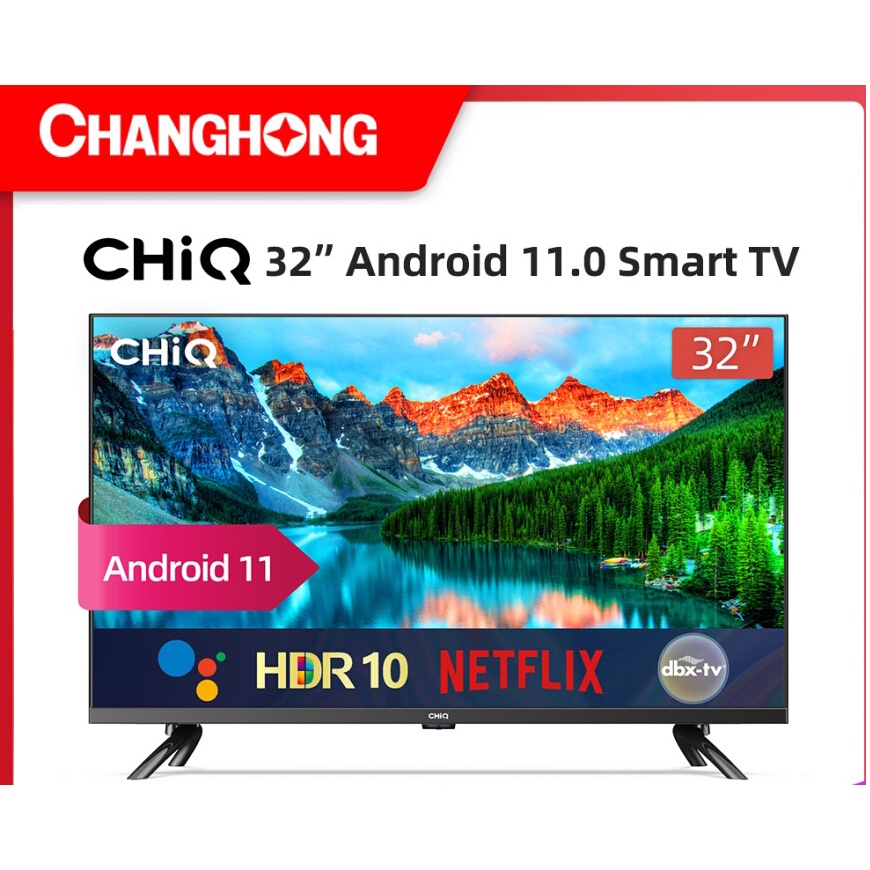 LED Tv CHIQ Changhong 32 inch 32inch L32G7P L 32G7P 32G7 P Android 11 Digital HDR 10